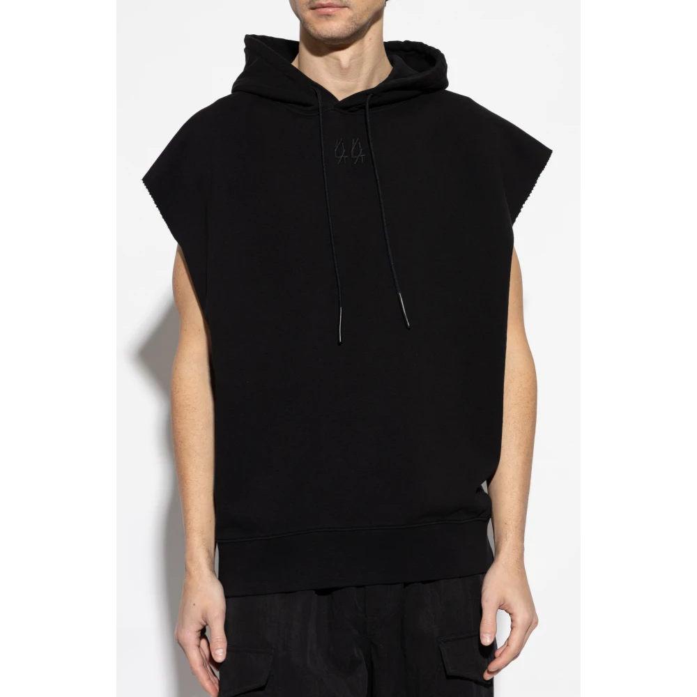 44 Label Group Mouwloze sweatshirt Black Heren