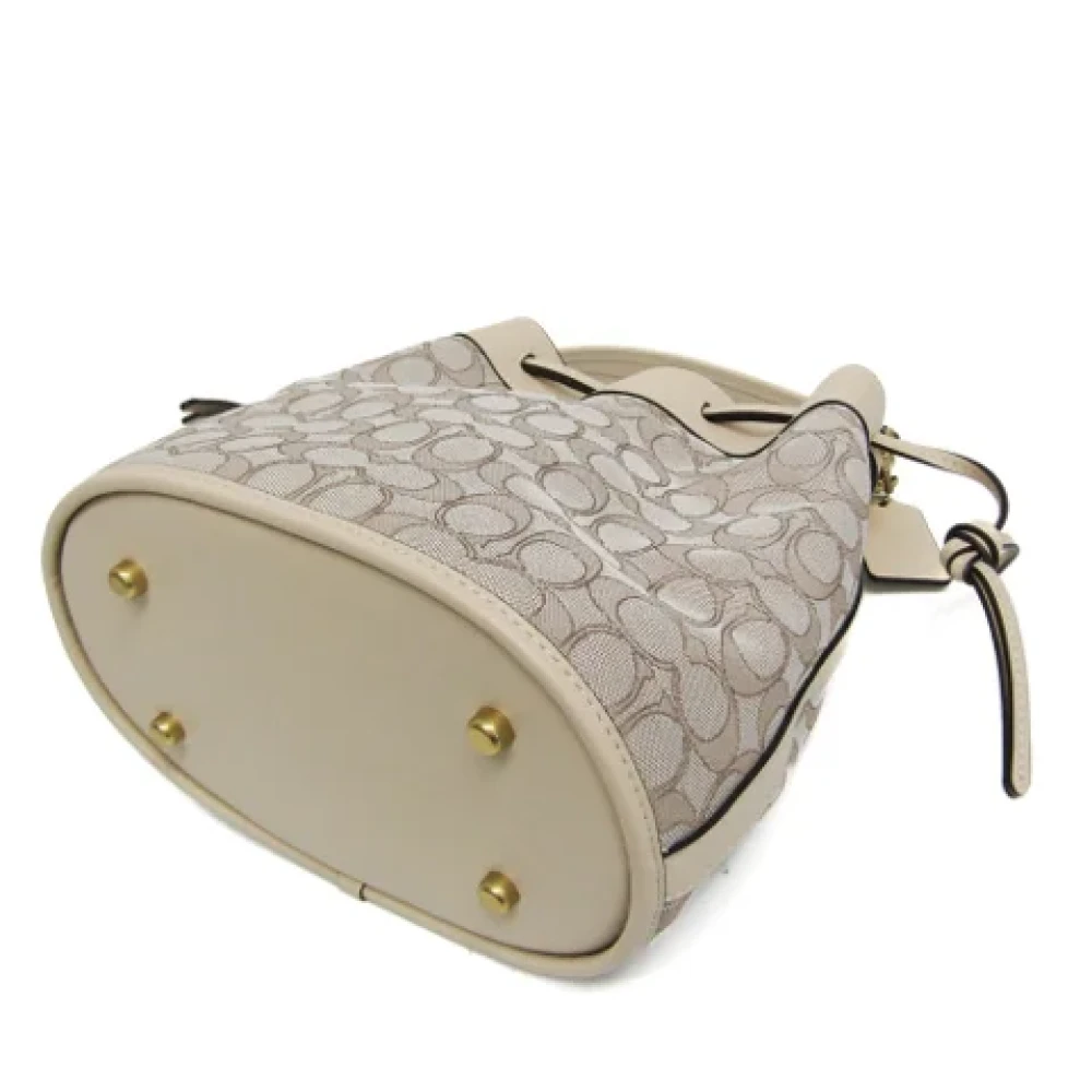 Coach Pre-owned Leather shoulder-bags Beige Dames