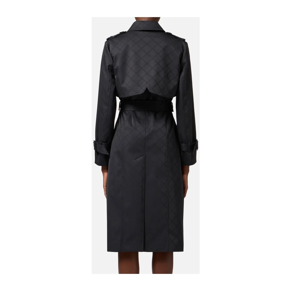 Elisabetta Franchi Stijlvolle wollen jas voor vrouwen Black Dames