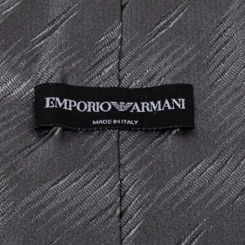 Armani Pre-owned Silk home-office Gray Heren