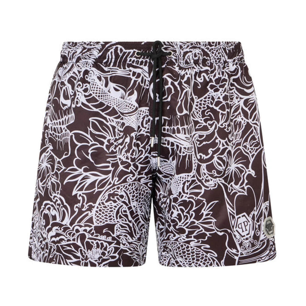 Philipp Plein Men's Multicolor Swim Shorts - Beachwear - 3XL - Swimwear