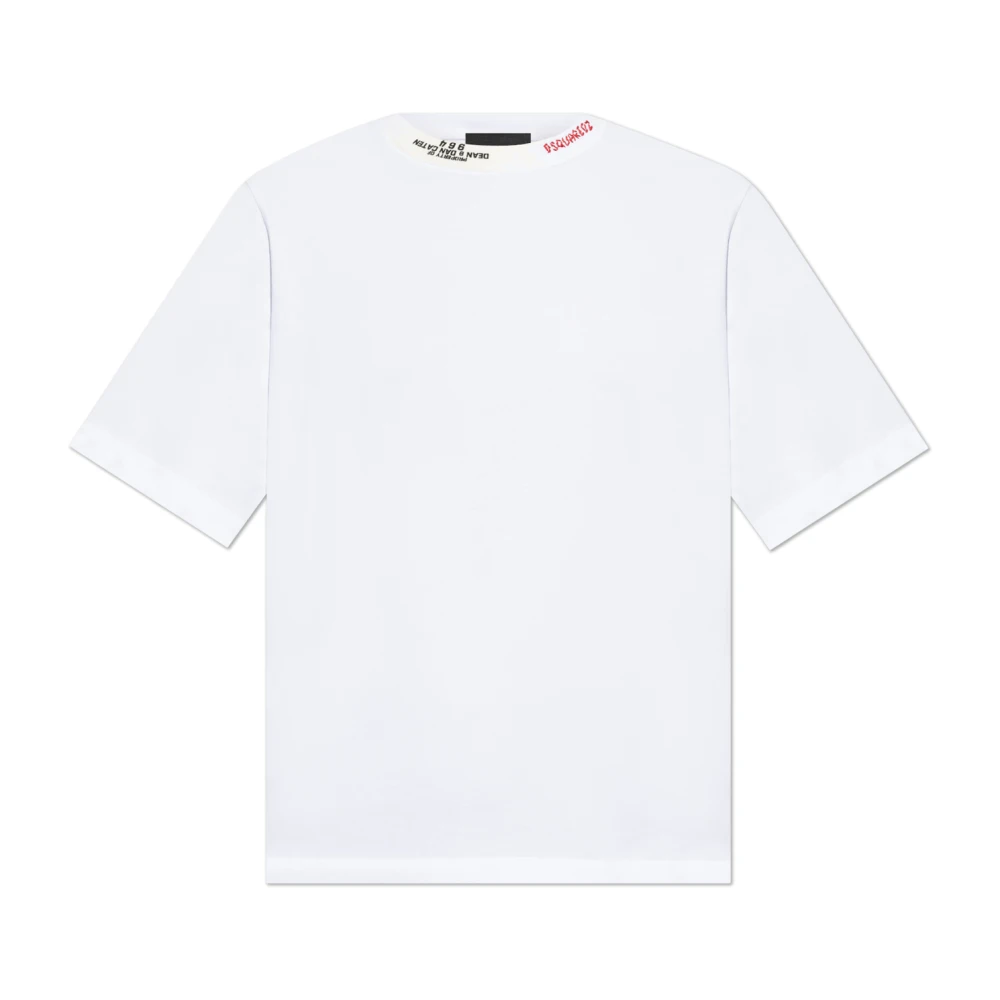 Dsquared2 T-shirt met logo White Dames