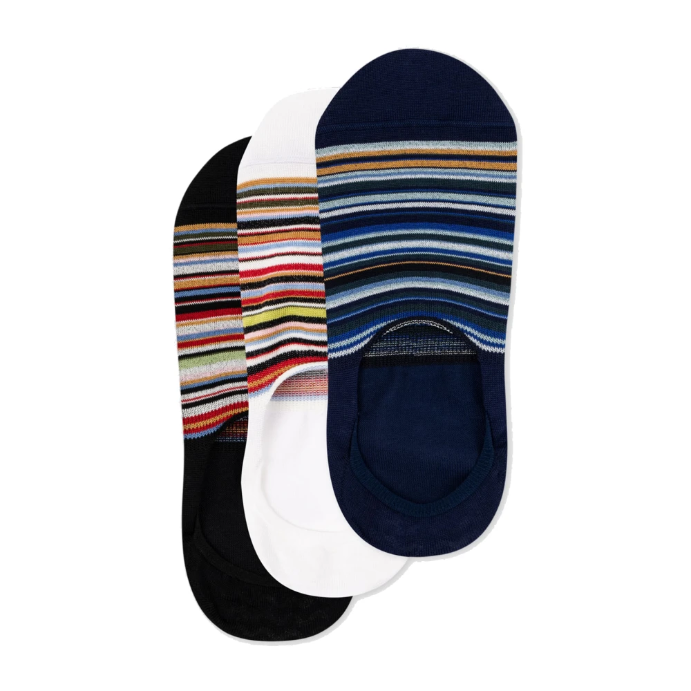 Paul Smith Men's Multicolor Socks, One Size, Signature Stripe Loafer Socks