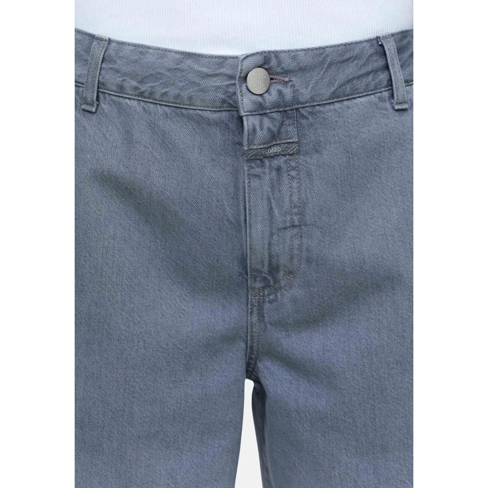 closed Grijze Denim Broek met Rechte Pijpen Gray Dames