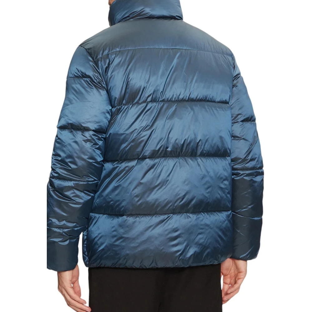 Calvin Klein Tweekleurige Pufferjas Blauw Blue Heren