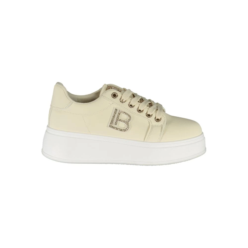 Laura Biagiotti Donna Beige Sneaker Con Applicazione Di Strass