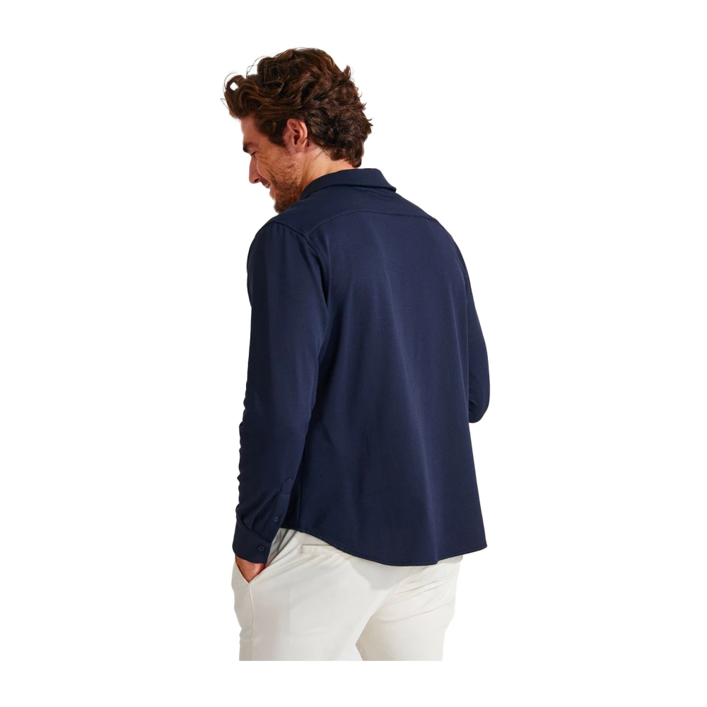 Cala 1789 Navy Lange Mouwen Shirt Blue Heren