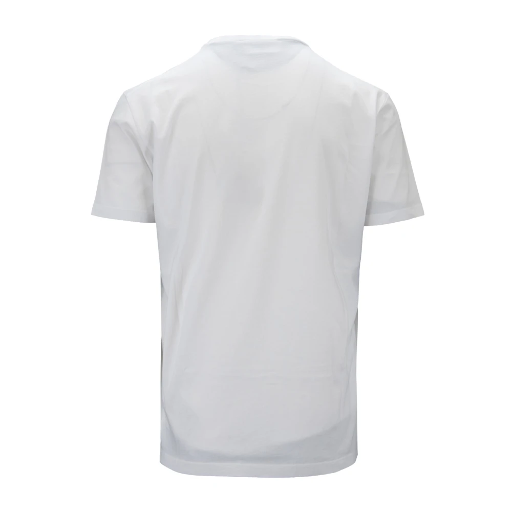 Dsquared2 Heren Grafische Print Katoenen T-Shirt White Heren