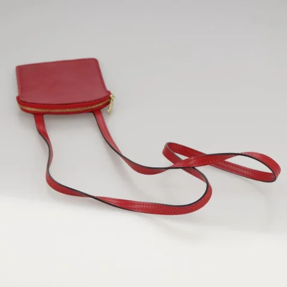 Louis Vuitton Vintage Pre-owned Leather pouches Red Dames