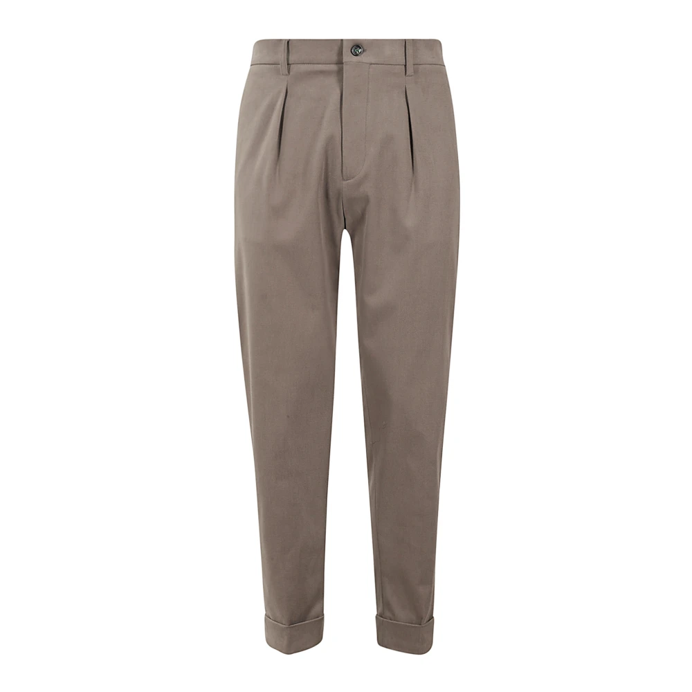 Berwich Stretchkatoenen lange broek over fit Gray Heren