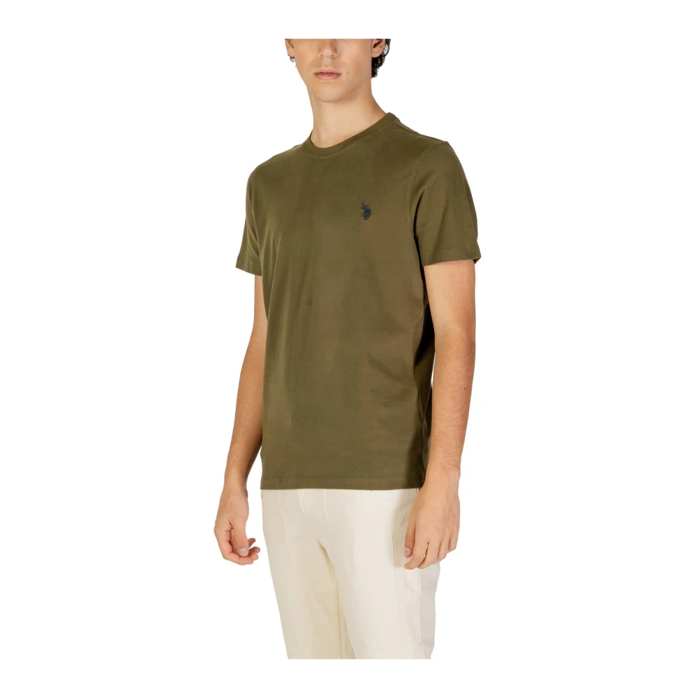 U.s. Polo Assn. Bruine Katoenen Crew Neck T-Shirt Brown Heren
