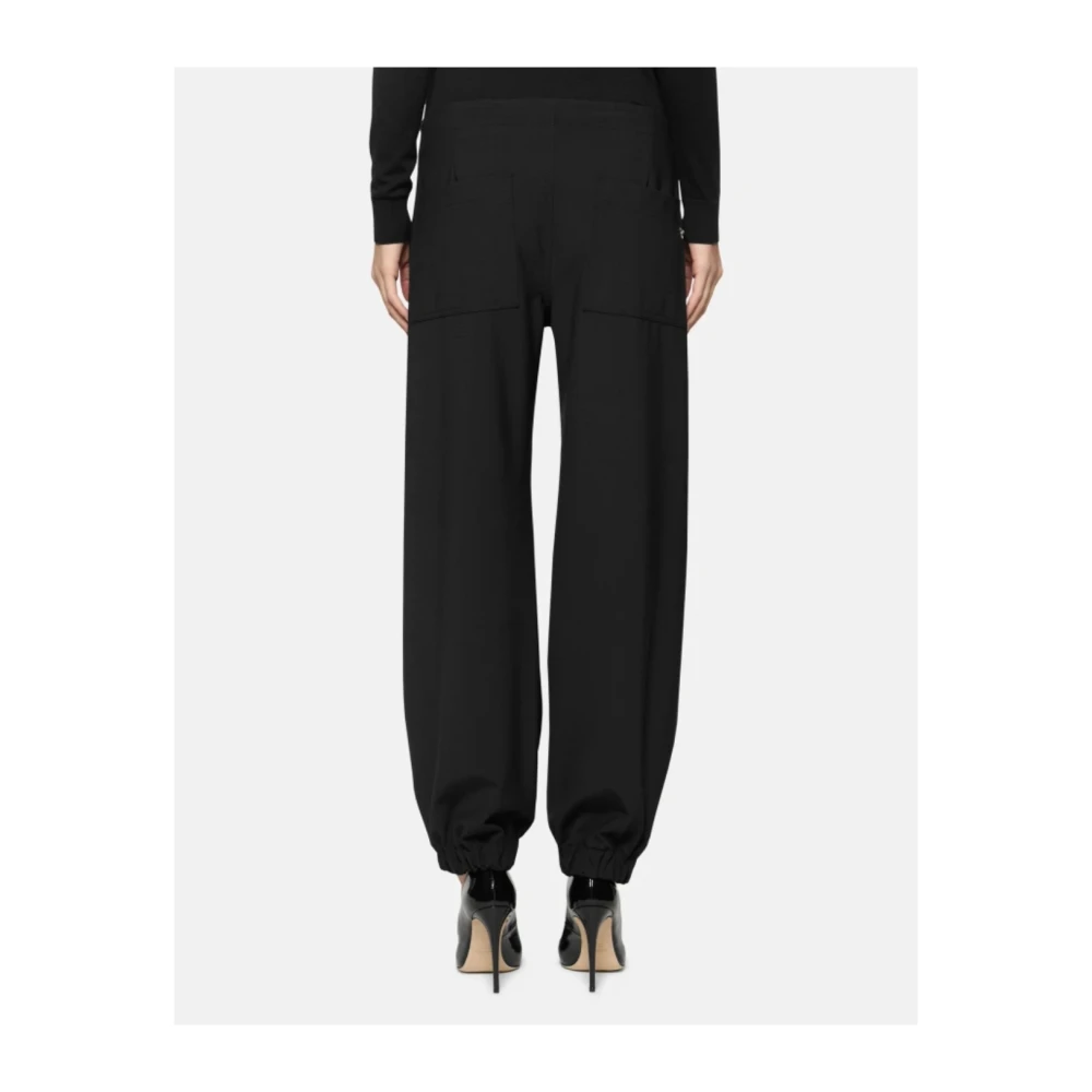 Dondup Wollen blend jogger broek Black Dames