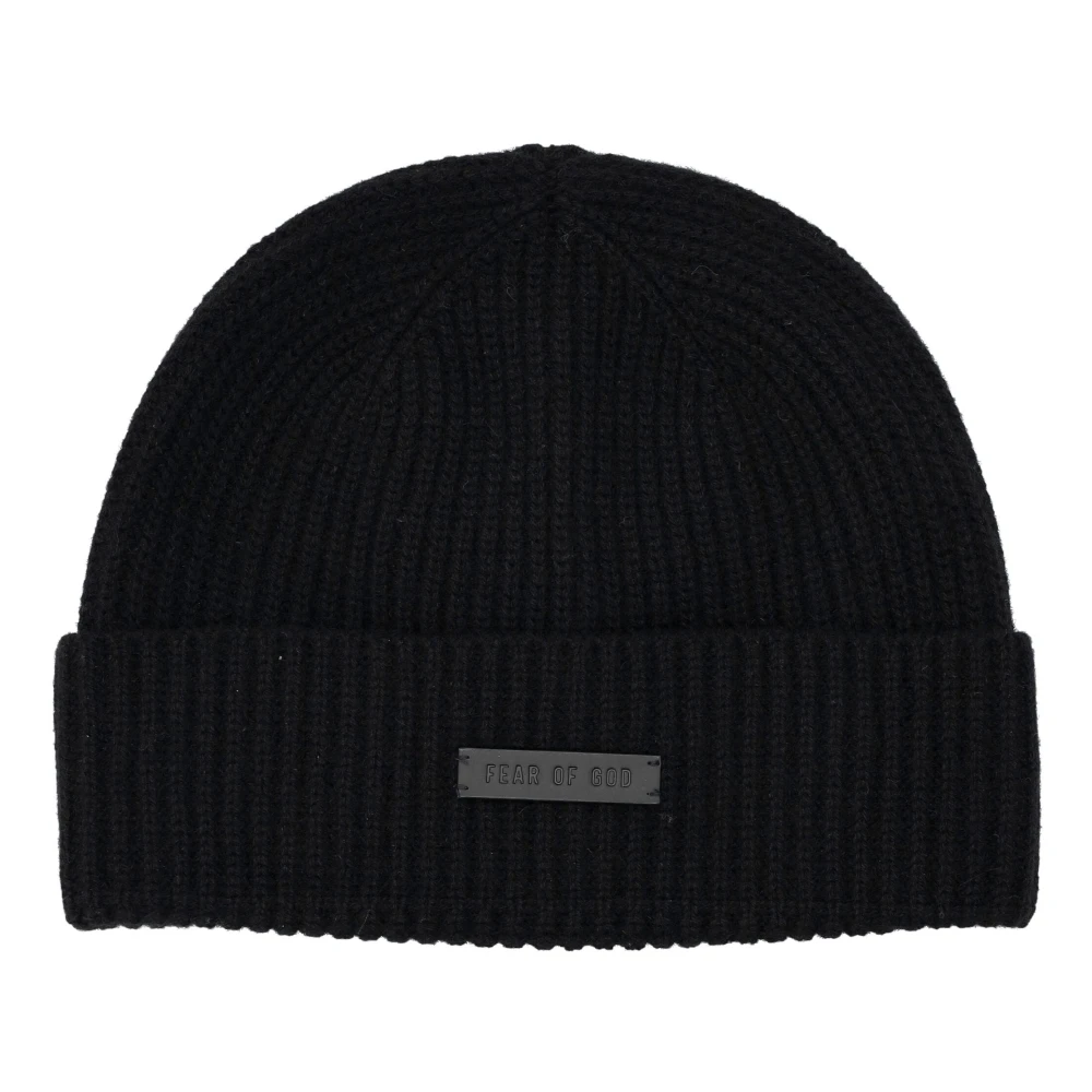 Fear Of God Zwarte Beanie Muts Black Heren