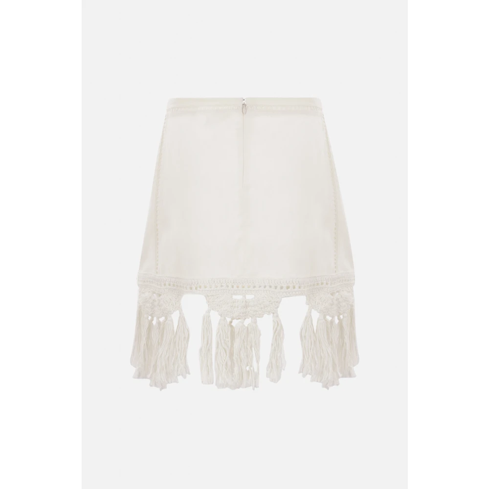 Isabel marant Witte Geometrisch Geborduurde Minirok White Dames