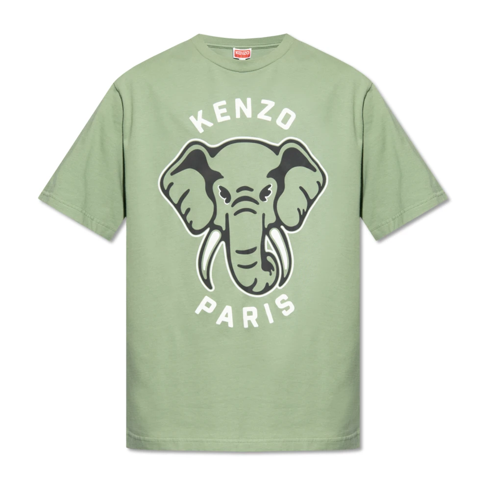 Kenzo T-shirt met logo Green Heren