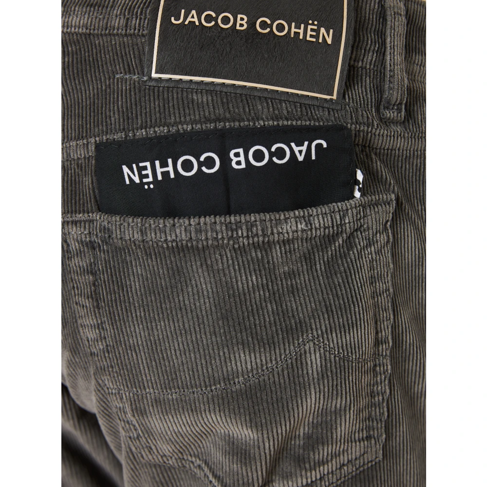 Jacob Cohën Ribfluwelen broek met binnendetails Gray Heren