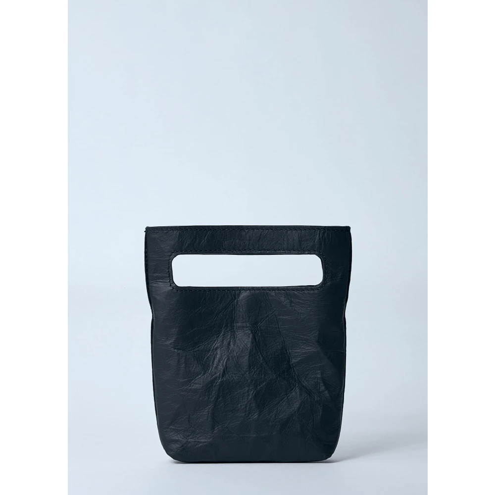 Y-3 Gekreukelde Finish Mini Tote Tas Black Heren