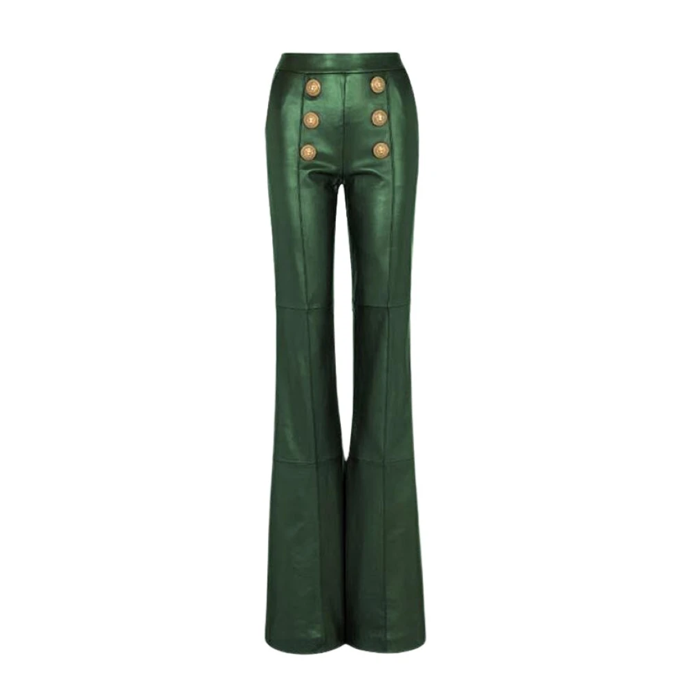 Trousers > Wide Trousers - - Balmain - Modalova