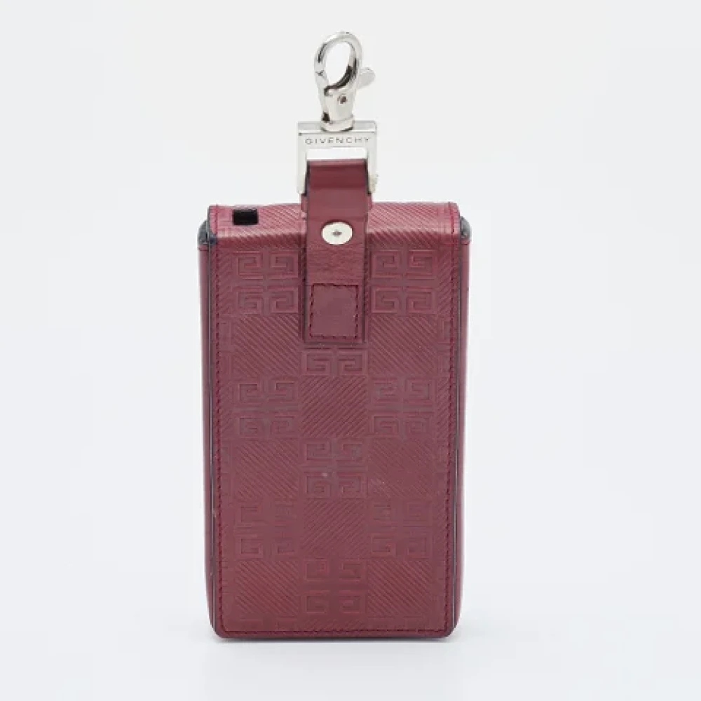 Givenchy Pre-owned Leather home-office Red Dames