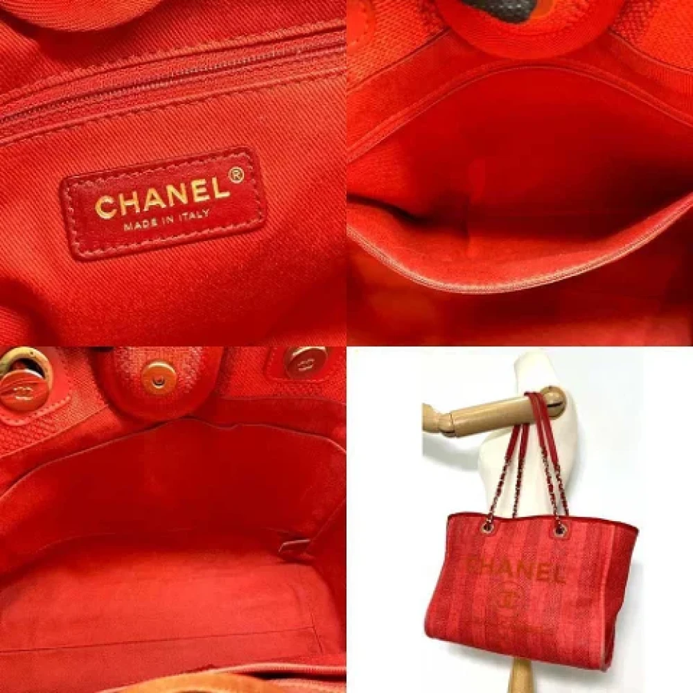 Chanel Vintage Pre-owned Leather chanel-bags Red Dames
