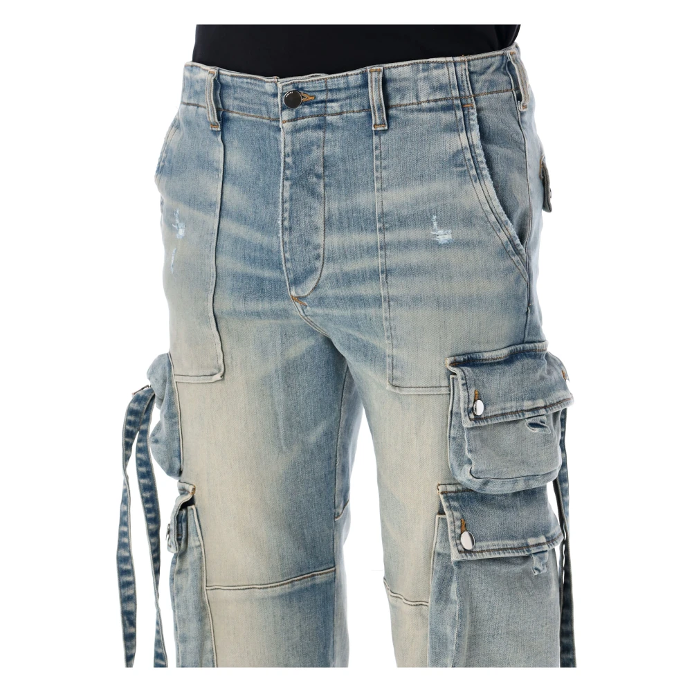 Amiri Tactical Cargo Jeans Blue Heren