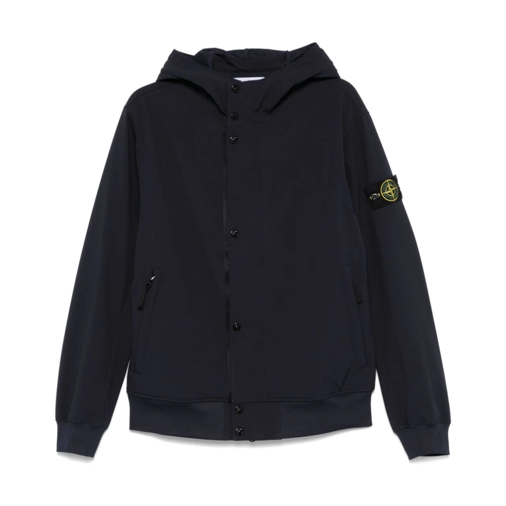 Stone Island Blauwe Technische Windjack Blue Heren