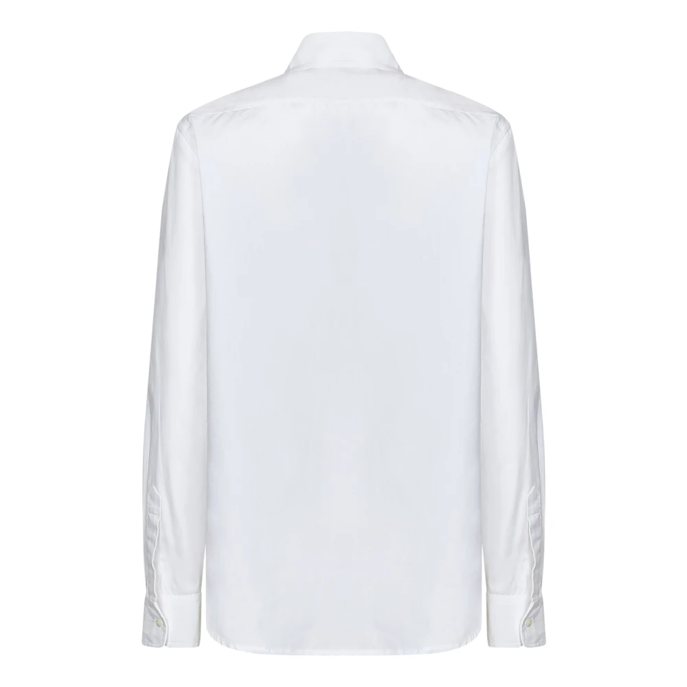 P.a.r.o.s.h. Witte Katoenen Poplin Geborduurde Overhemd White Dames