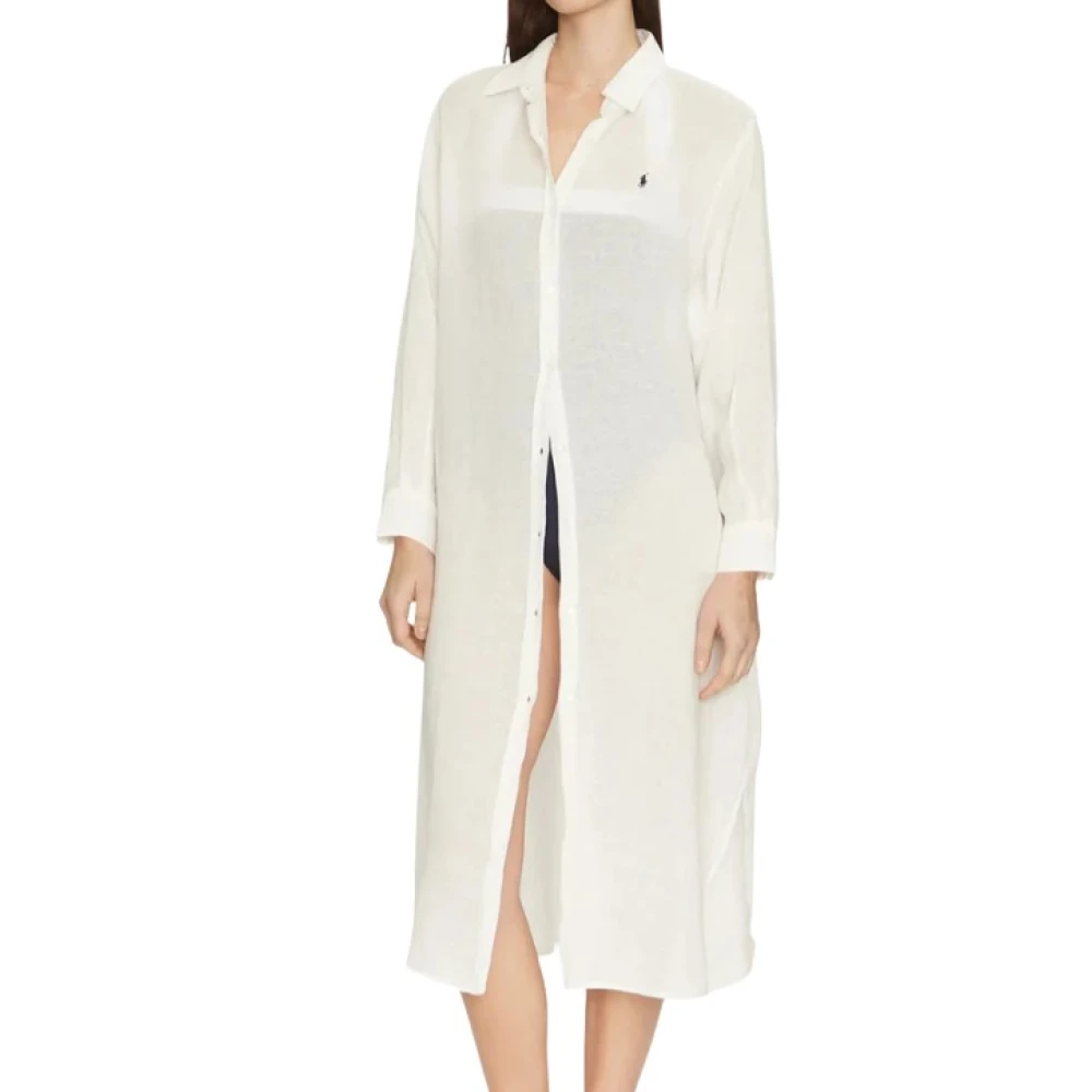 Polo Ralph Lauren Donna Bianco Abiti, S, New,