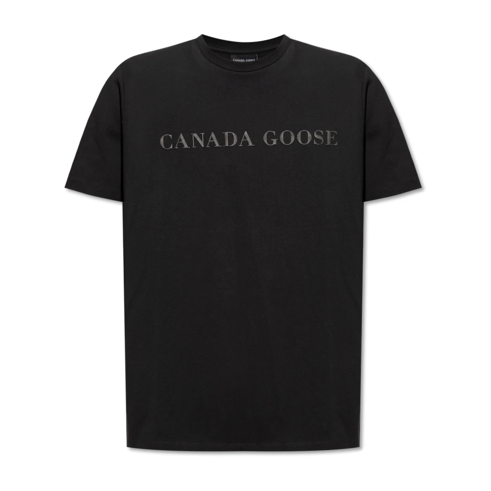 Canada Goose Emersen T-shirt met logo Black Heren