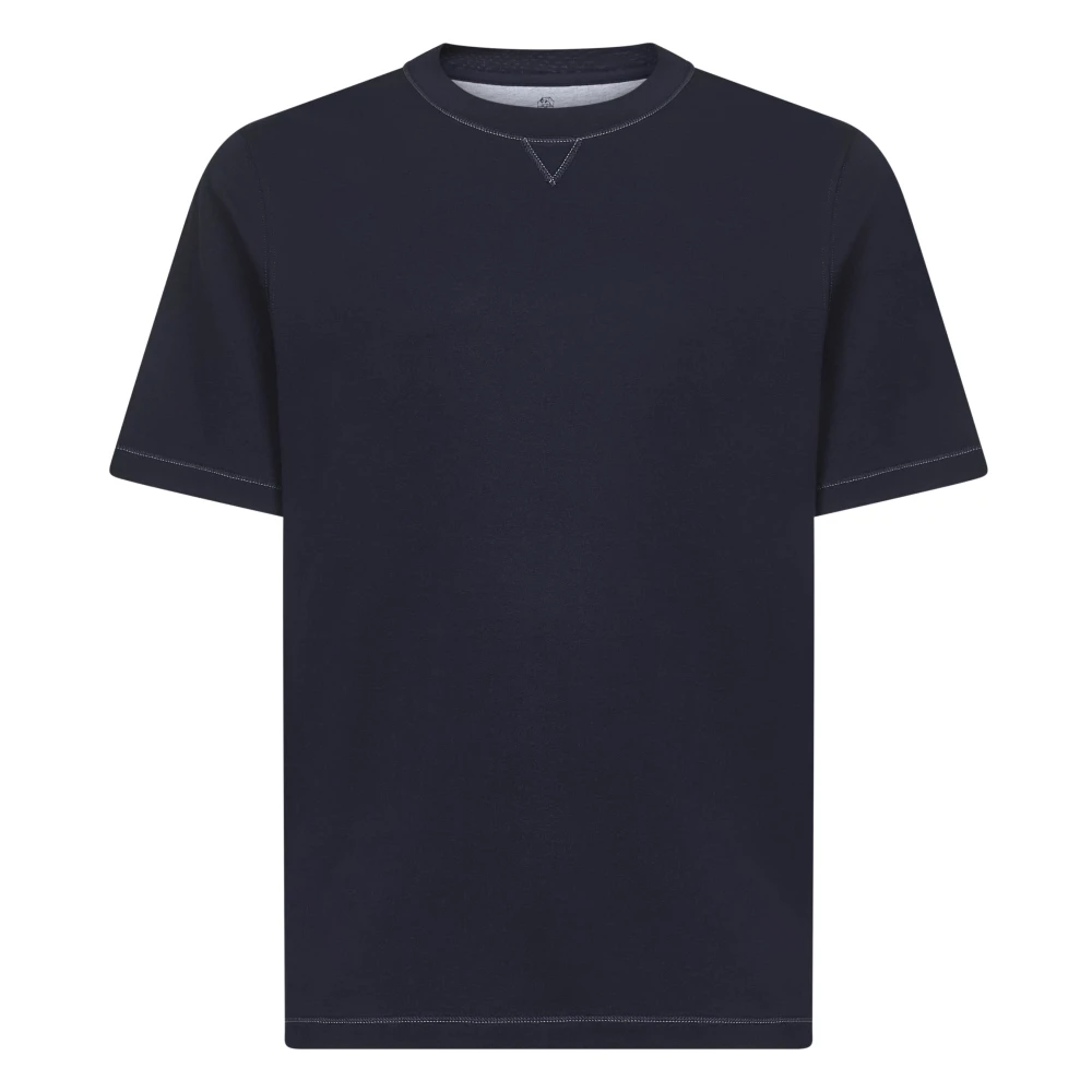 Brunello Cucinelli Blue T-Shirts, Male, Xs, T-Shirts And Polos