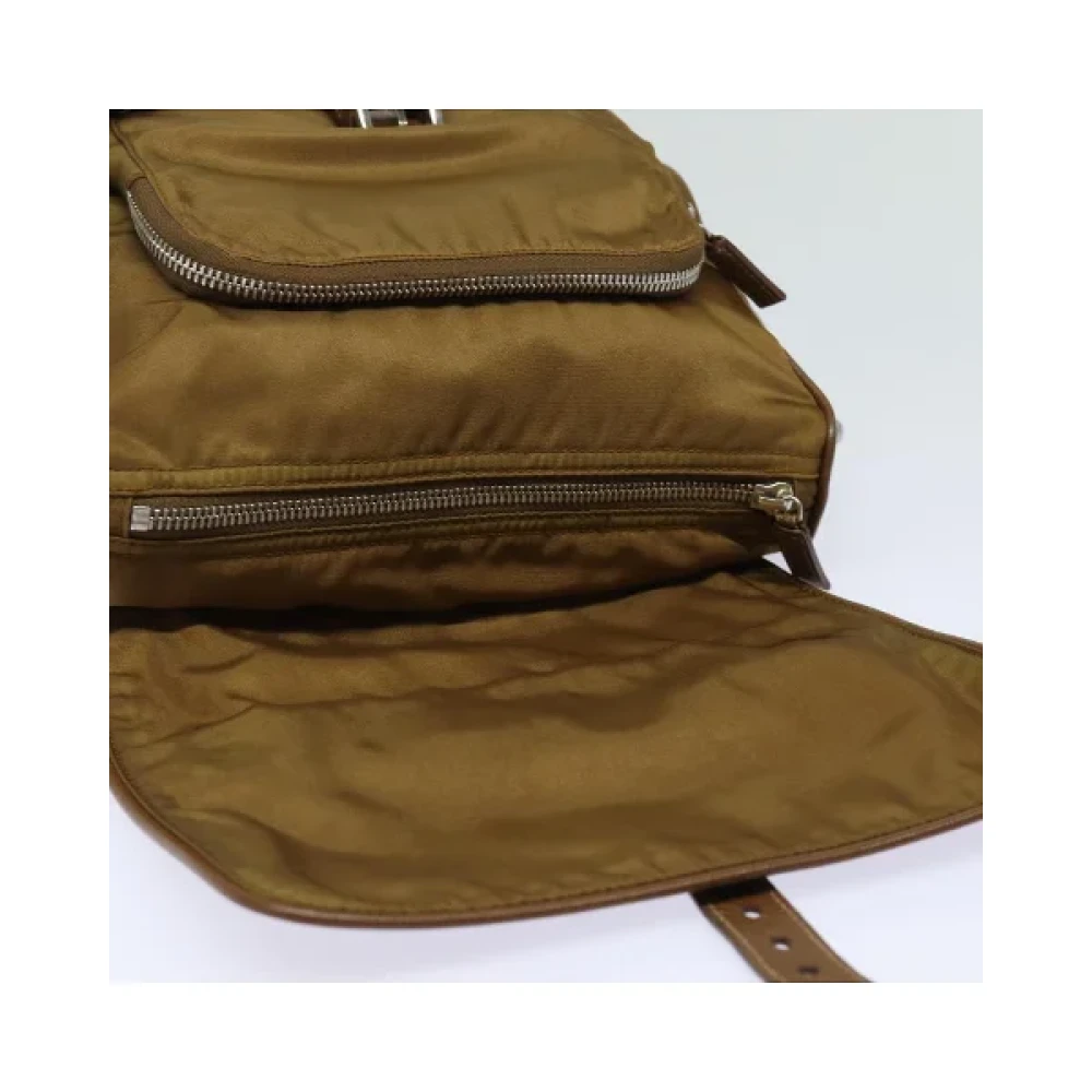 Prada Vintage Pre-owned Nylon prada-bags Brown Dames