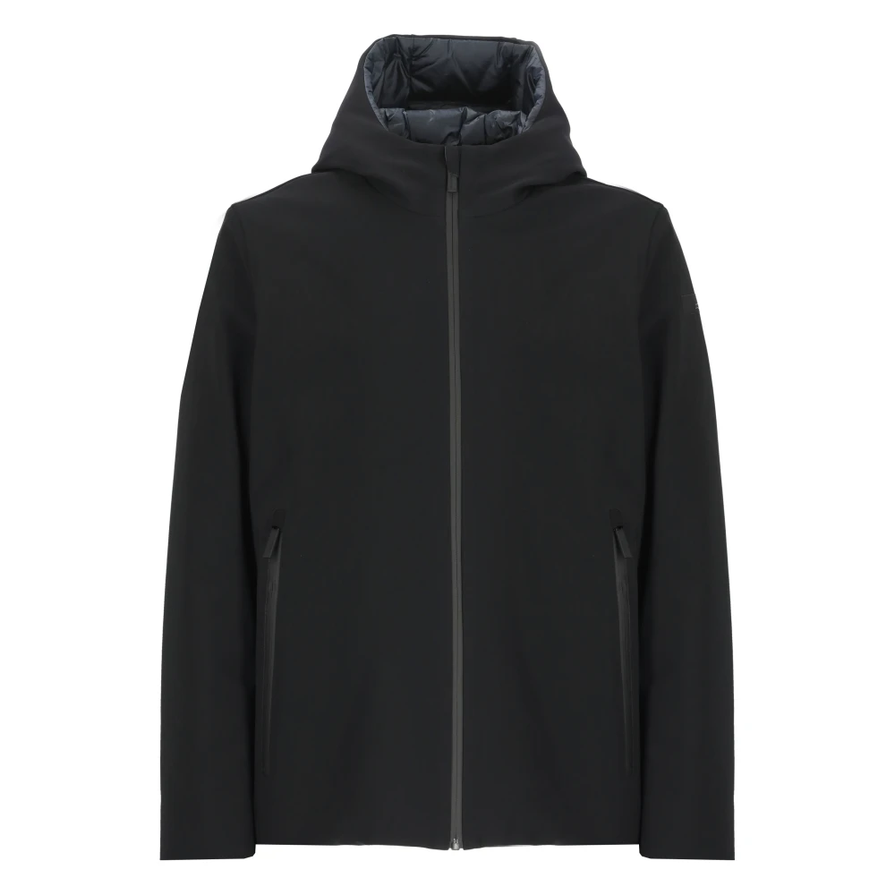 RRD Zwarte Gewatteerde Jas met Capuchon Black Heren