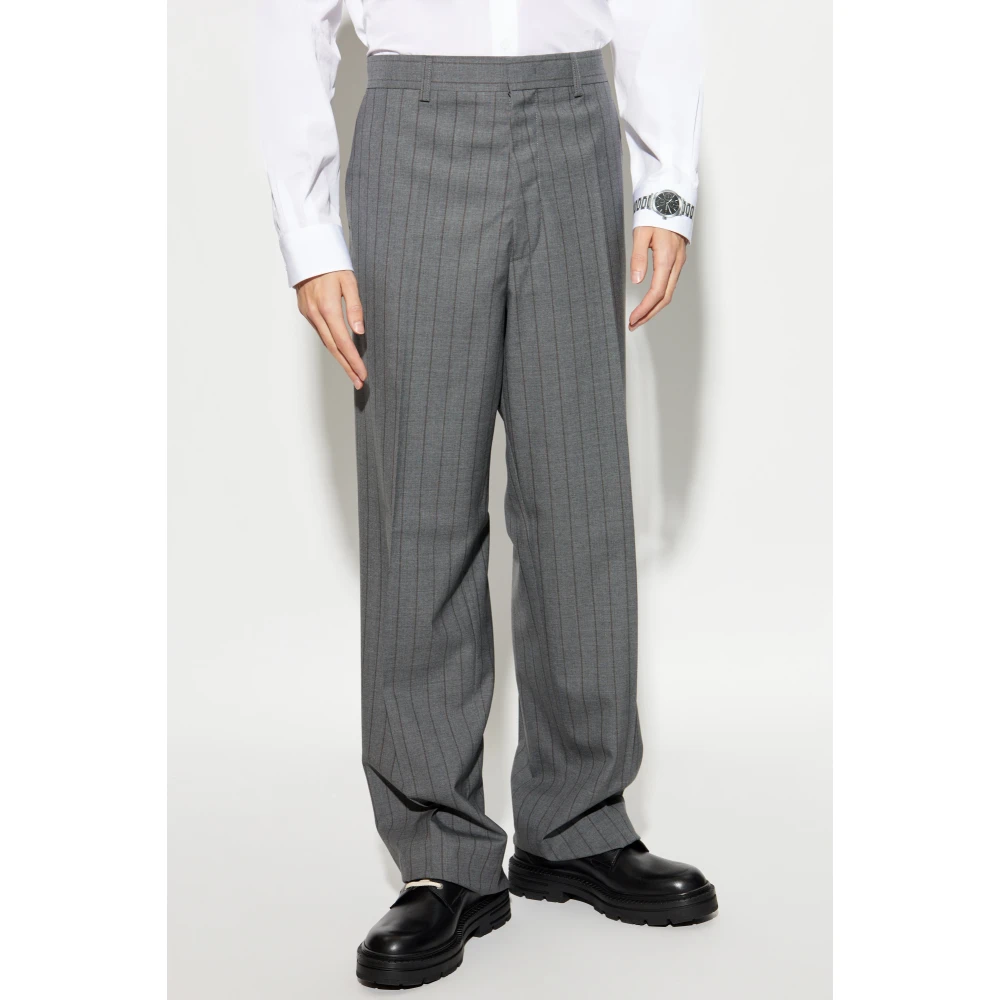 Moschino Wollen broek Gray Heren