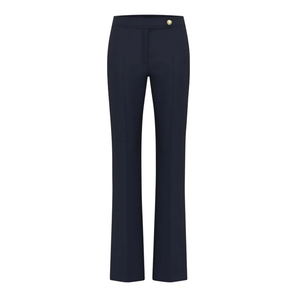 Emme DI Marella Stijlvolle Broek met 100% Samenstelling Blue Dames