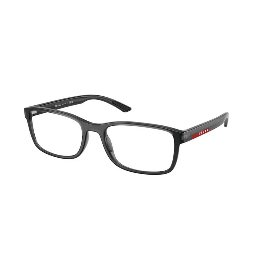 Prada Men's Gray Glasses, 55 Mm, Pillow Eyeglasses