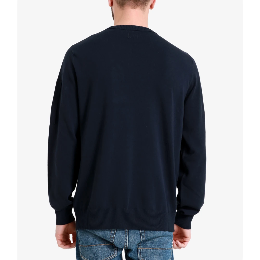 C.P. Company Round-neck Knitwear Blue Heren