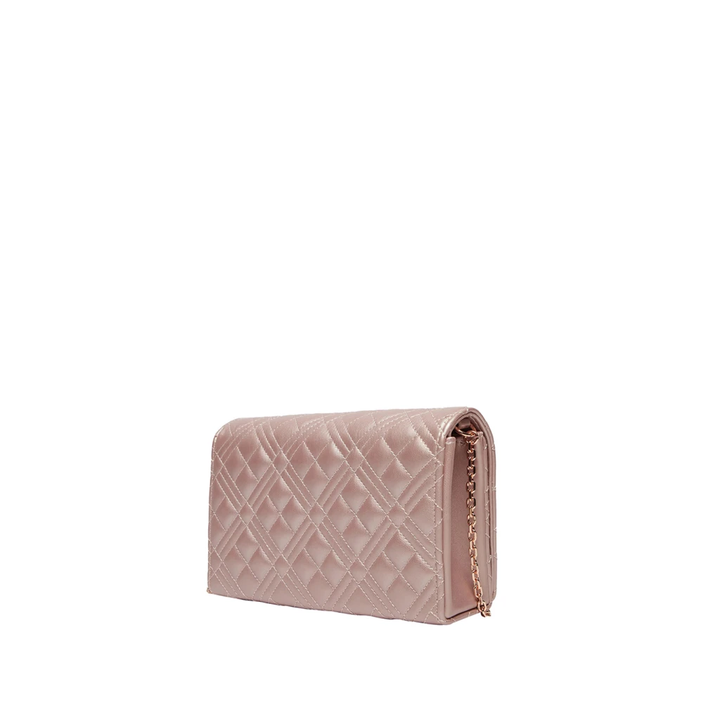 Moschino Roze Schoudertas met Gouden Details Pink Dames