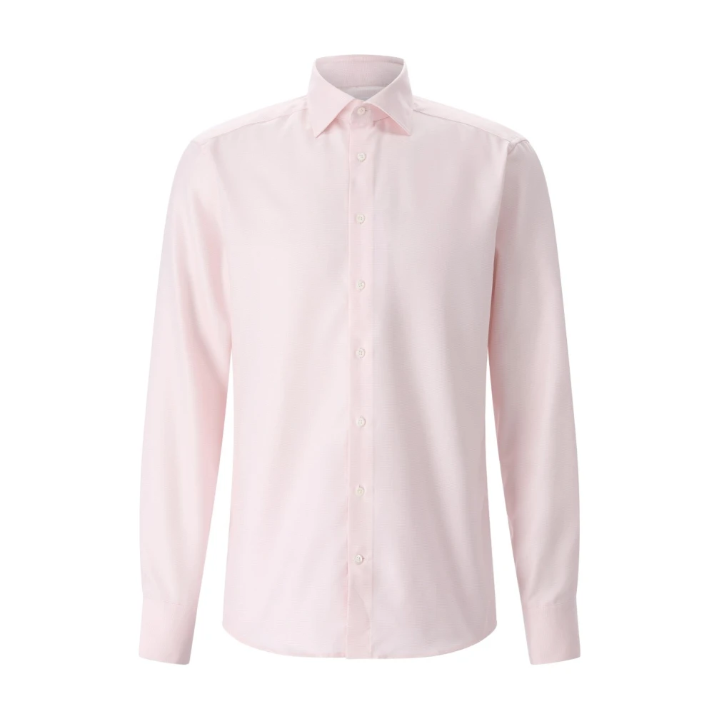 Stenströms Men's Pink Formal Shirts, 3XL, Slim-Fit Shirt