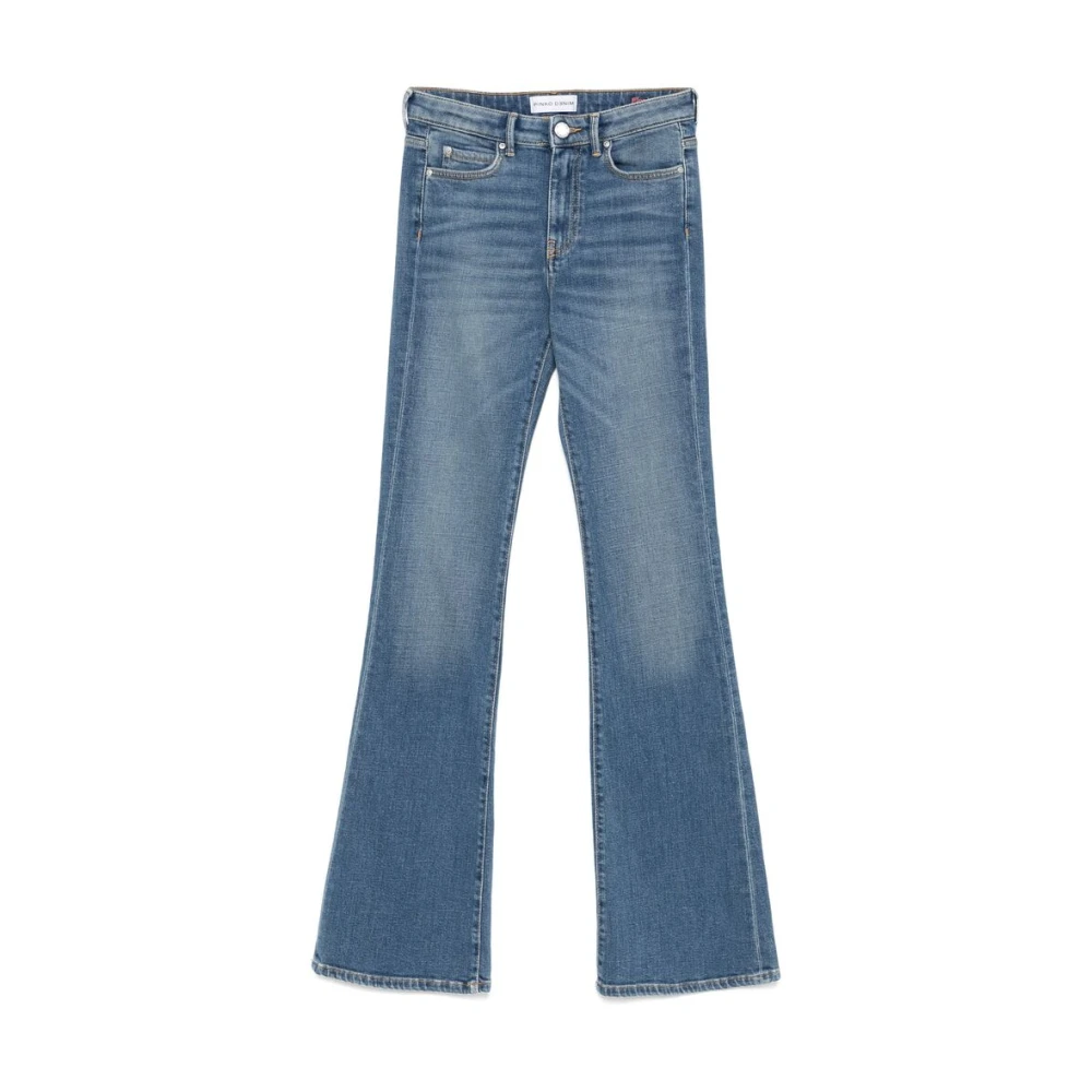 Pinko Indigo Blauwe Klassieke Jeans met Whiskering Blue Dames