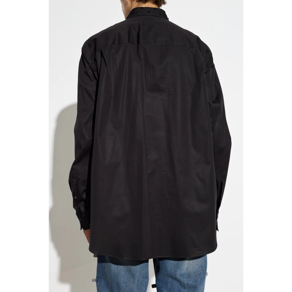 alexander mcqueen Shirt met decoratieve elementen Black Heren