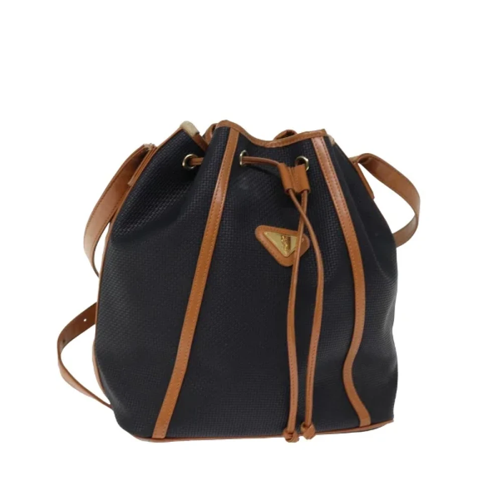 Yves Saint Laurent Vintage Pre-owned Fabric shoulder-bags Black Dames