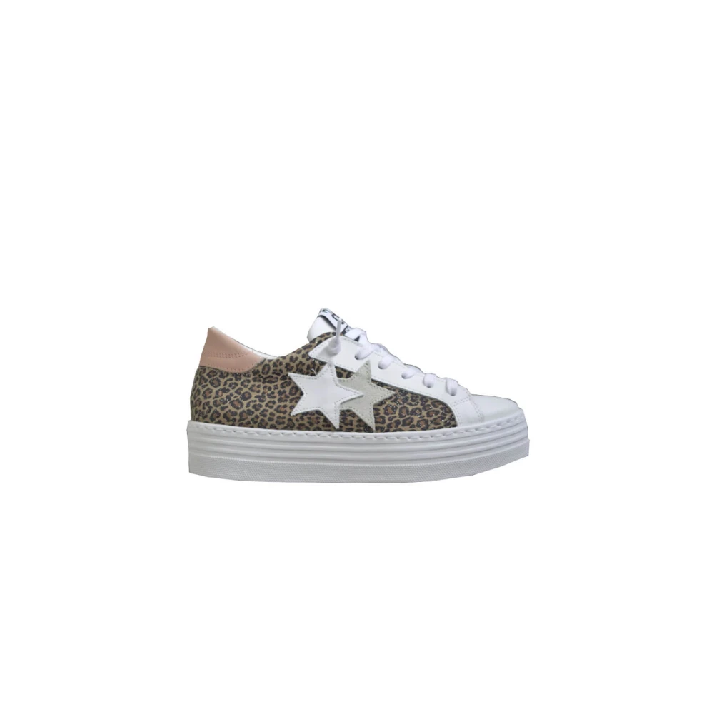 2Star Sneakers Trendy – Dames Schoenen Bruin
