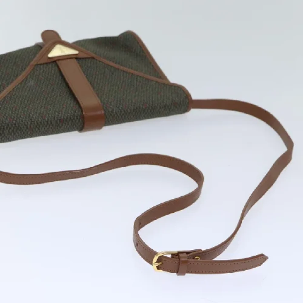 Yves Saint Laurent Vintage Pre-owned Canvas shoulder-bags Green Dames