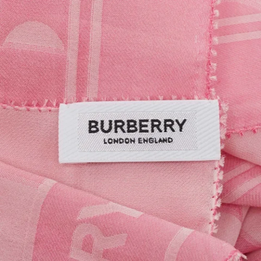 Burberry Vintage Pre-owned Fabric scarves Pink Dames