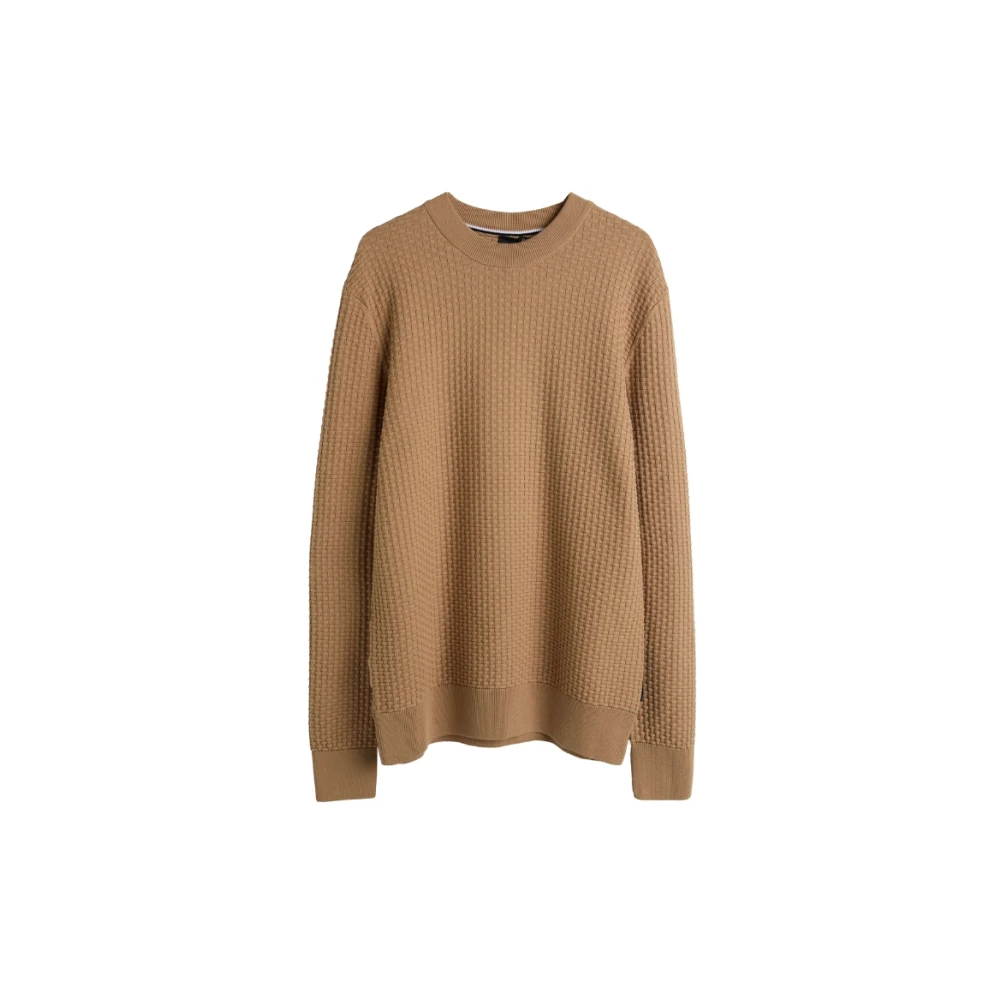 Hugo Men's Beige Round-Neck Knitwear - Round-Neck Knitwear - 2XL - Knitwear