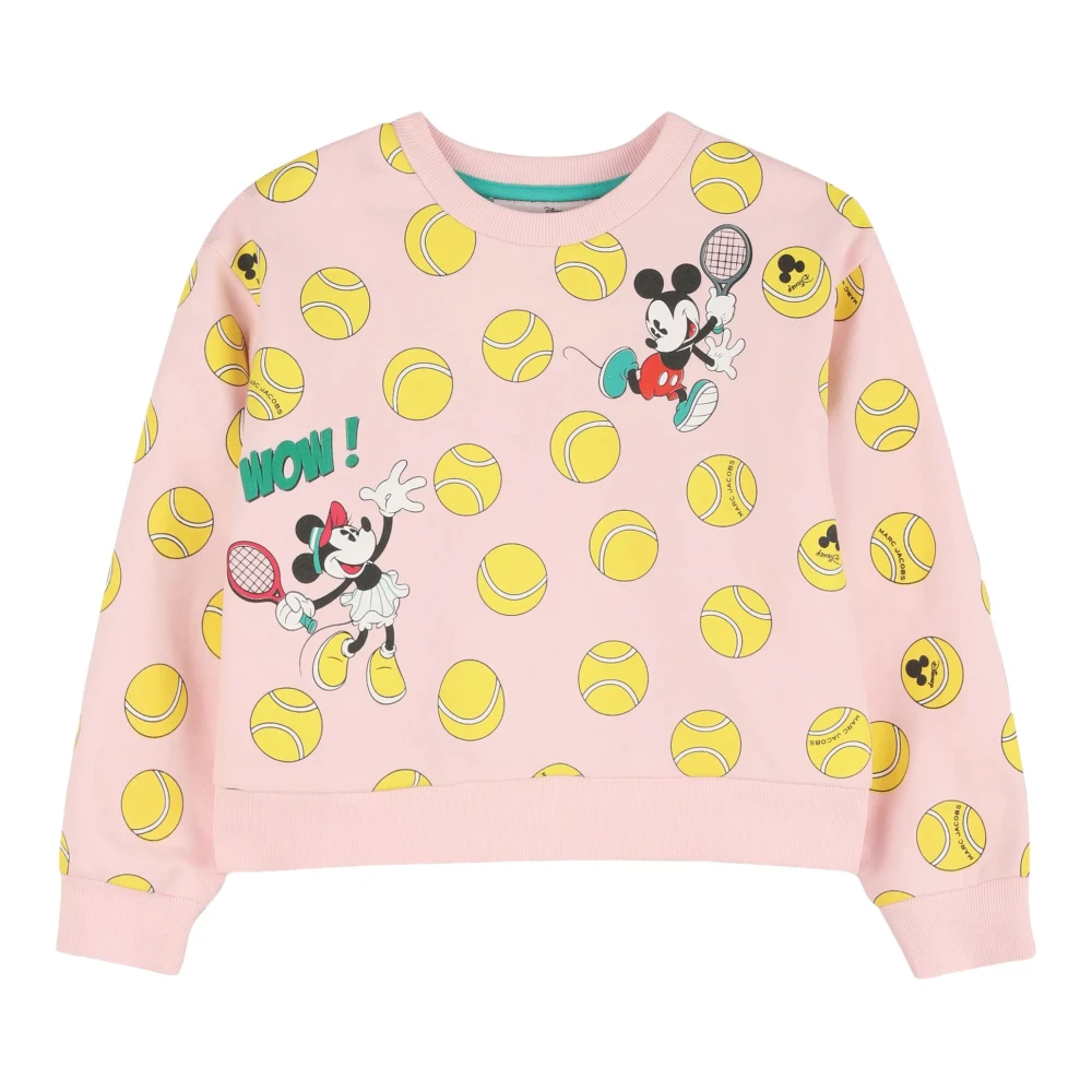 Marc Jacobs Multicolor Tennis Ball-Print Crewneck Sweatshirt - Female - Kids Sweatshirts - 10 Y - Kids