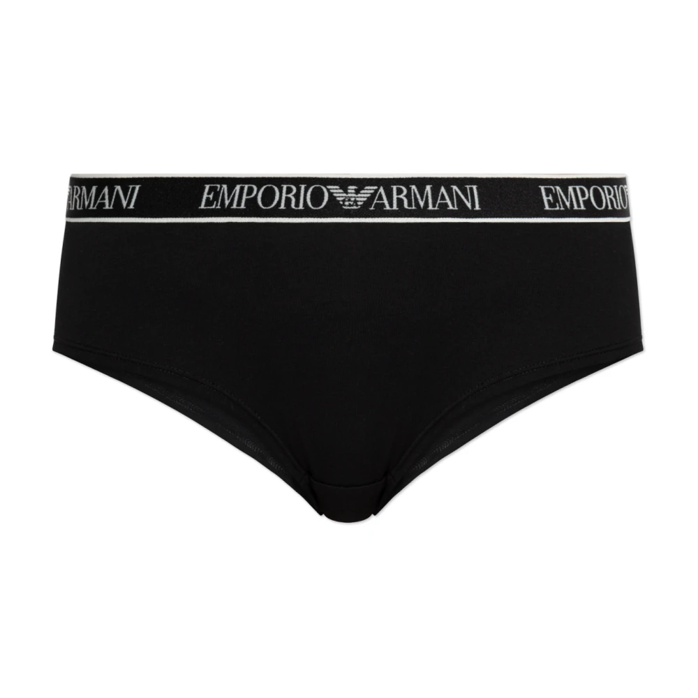 Emporio Armani Svart Cotton Briefs