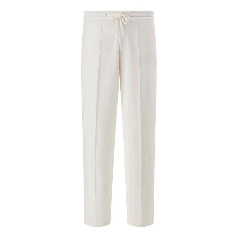 Boggi Milano Katoenen Fleecebroek Beige Heren