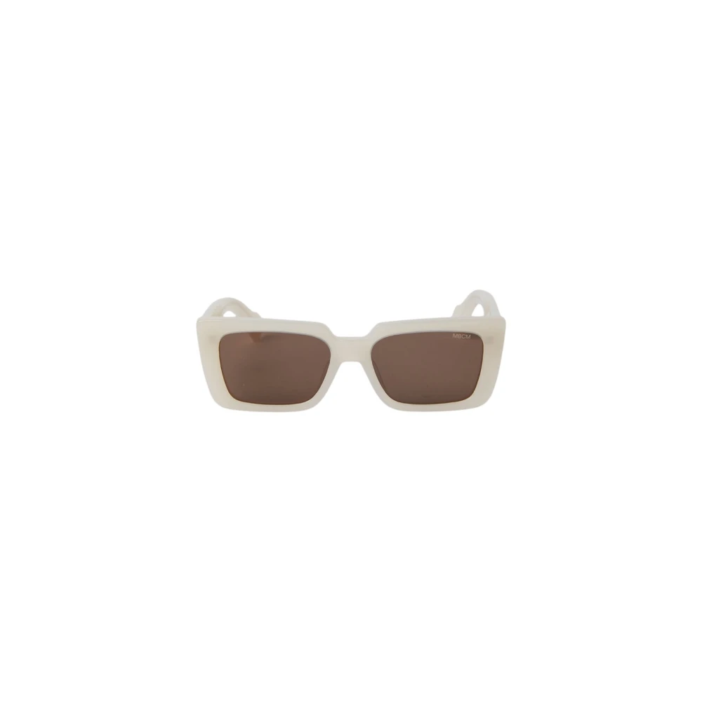 Marcelo Burlon Women's White Sunglasses, 54 Mm, Glossy Rectangular Sunglasses