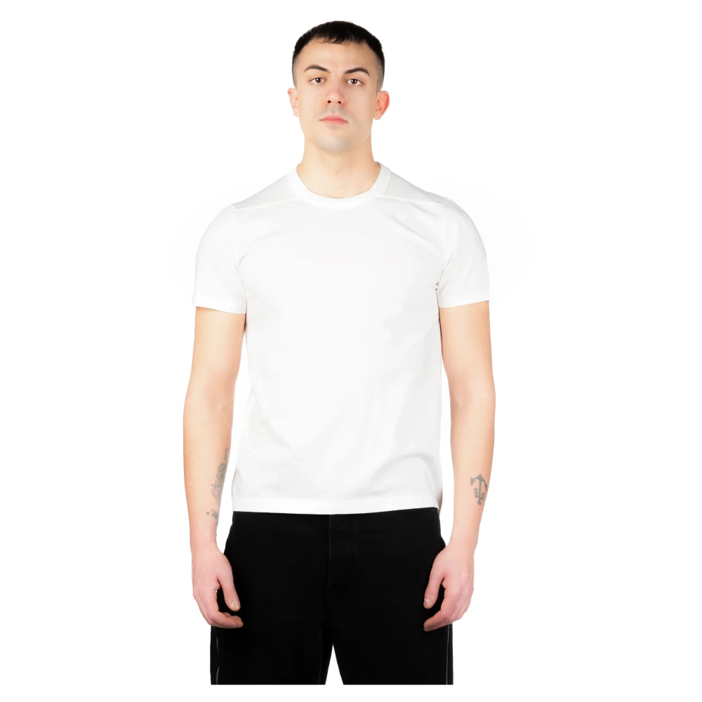 Rick Owens Wit Katoenen Jersey T-shirt White Heren